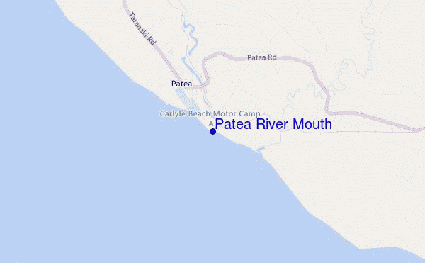 mapa de ubicación de Patea River Mouth