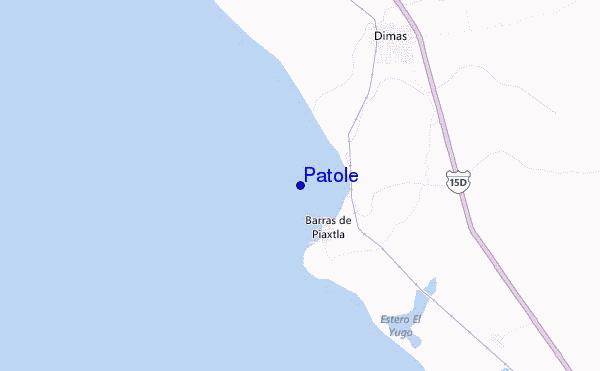 mapa de ubicación de Patole
