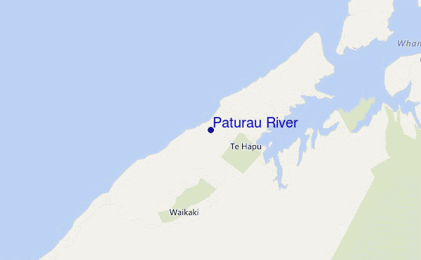 mapa de ubicación de Paturau River