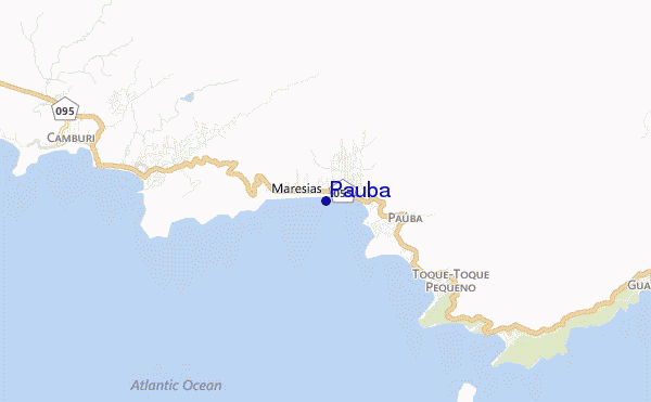 mapa de ubicación de Pauba