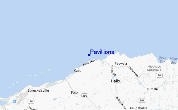 mapa de ubicación de Pavillions