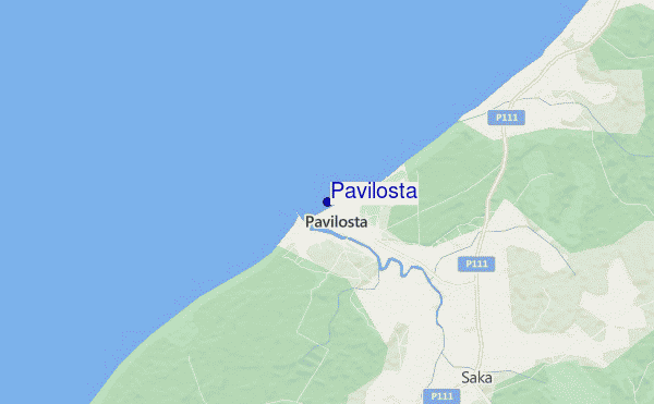 mapa de ubicación de Pavilosta