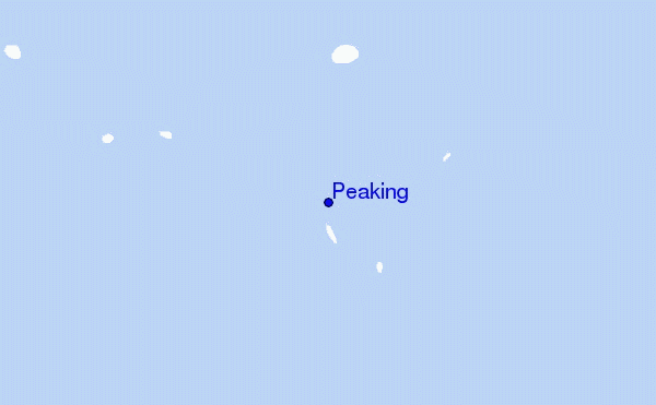 mapa de ubicación de Peaking
