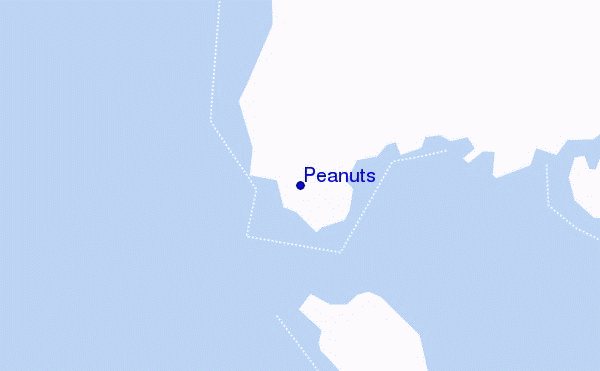 mapa de ubicación de Peanuts