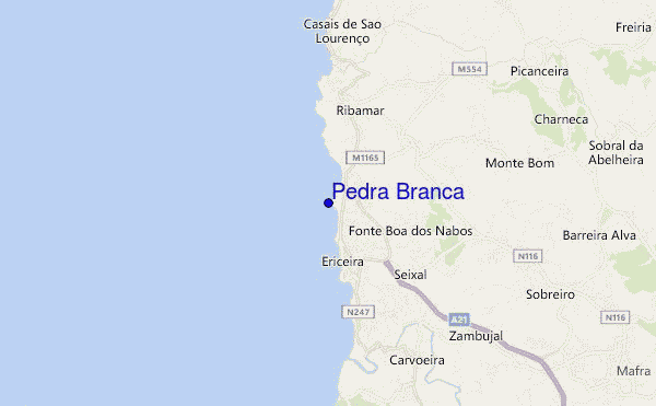 mapa de ubicación de Pedra Branca
