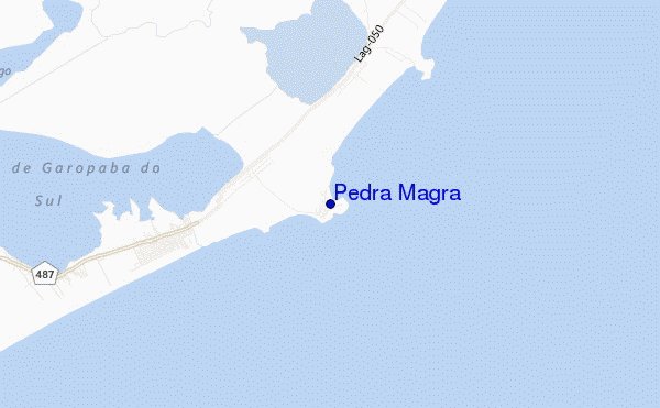 mapa de ubicación de Pedra Magra