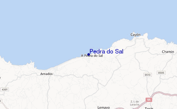 mapa de ubicación de Pedra do Sal