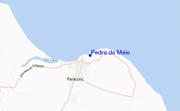 mapa de ubicación de Pedra do Meio