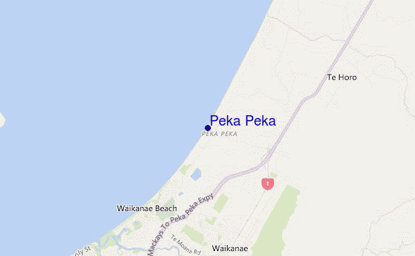 mapa de ubicación de Peka Peka