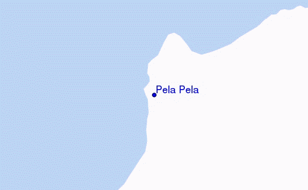 mapa de ubicación de Pela Pela