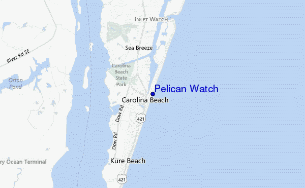 mapa de ubicación de Pelican Watch