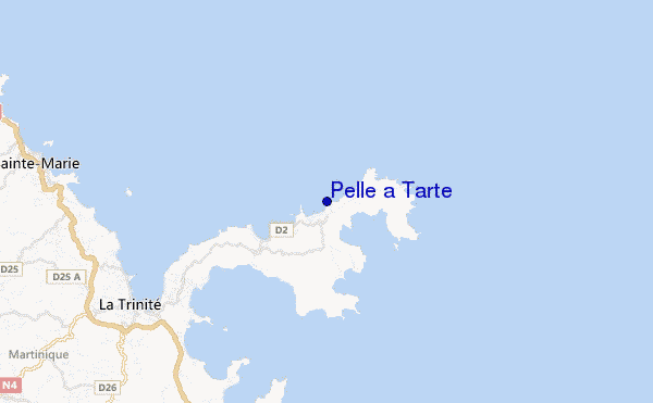 mapa de ubicación de Pelle a Tarte