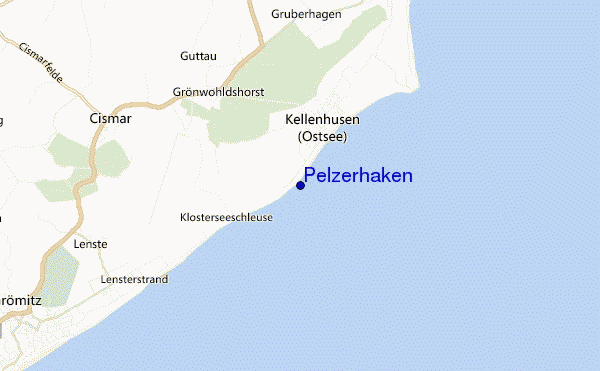 mapa de ubicación de Pelzerhaken