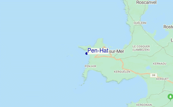 mapa de ubicación de Pen-Hat