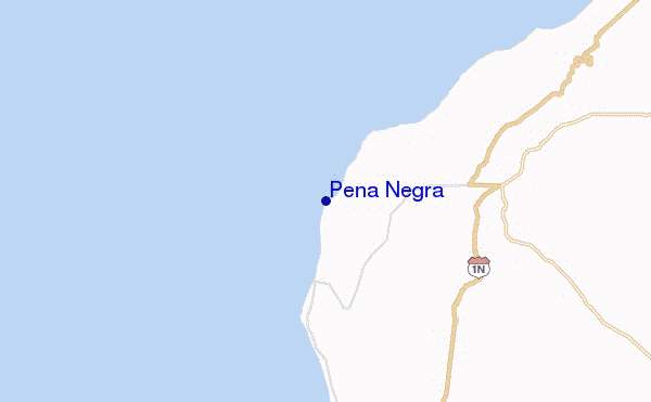 mapa de ubicación de Peña Negra