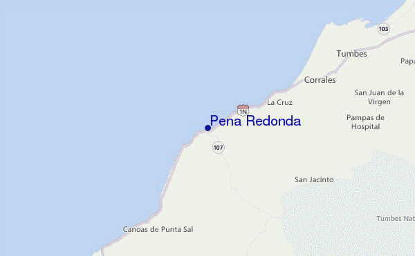 Peña Redonda Location Map