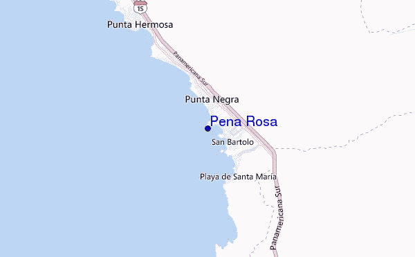 mapa de ubicación de Peña Rosa
