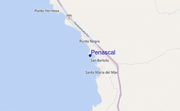 mapa de ubicación de Peñascal