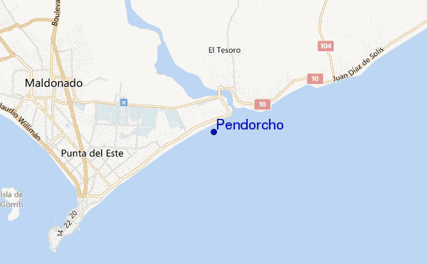 mapa de ubicación de Pendorcho