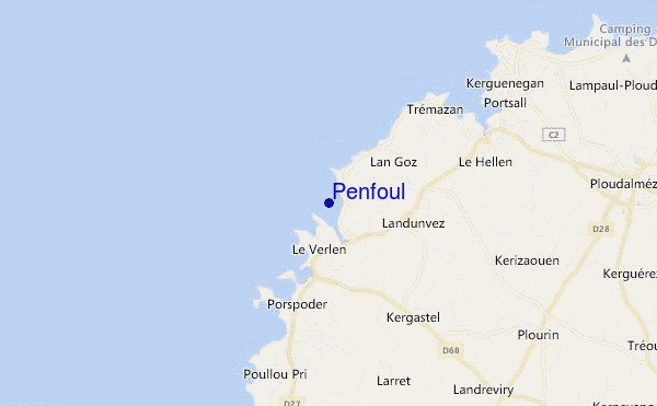 mapa de ubicación de Penfoul