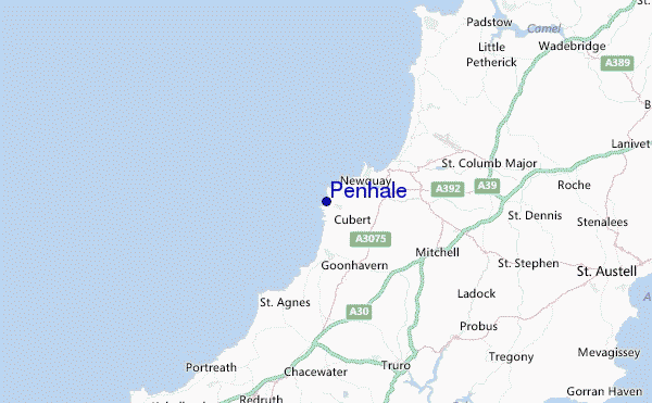 Penhale Location Map
