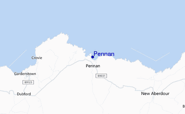mapa de ubicación de Pennan