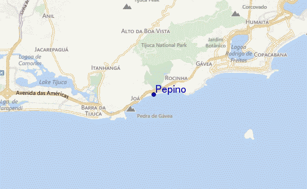 mapa de ubicación de Pepino
