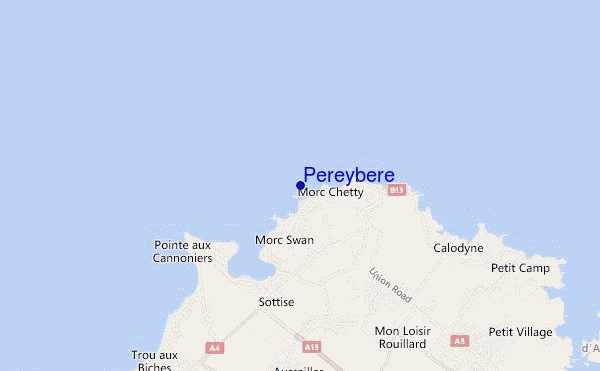mapa de ubicación de Pereybere