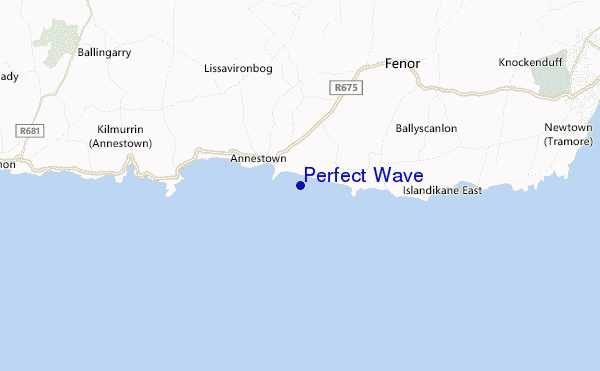 mapa de ubicación de Perfect Wave