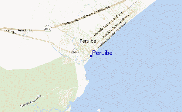 mapa de ubicación de Peruibe