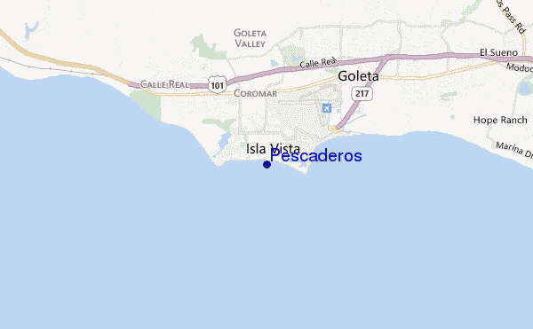 mapa de ubicación de Pescaderos