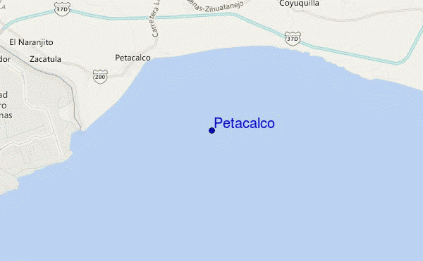 mapa de ubicación de Petacalco