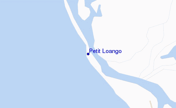 mapa de ubicación de Petit Loango