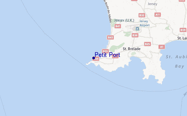 mapa de ubicación de Petit Port