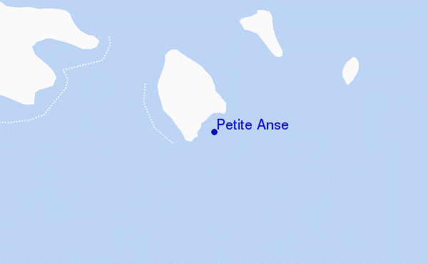 mapa de ubicación de Petite Anse