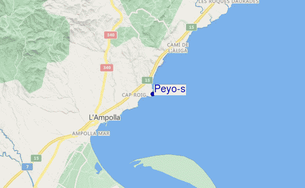mapa de ubicación de Peyo's