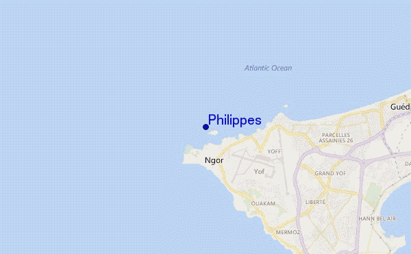 mapa de ubicación de Philippes