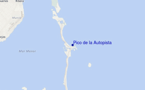 mapa de ubicación de Pico de la Autopista