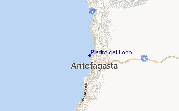 mapa de ubicación de Piedra del Lobo