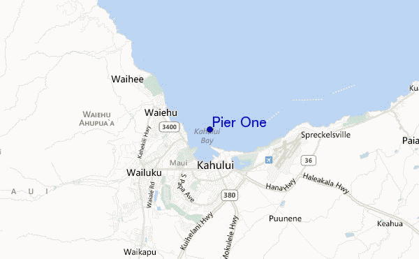 mapa de ubicación de Pier One