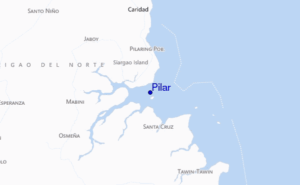 mapa de ubicación de Pilar