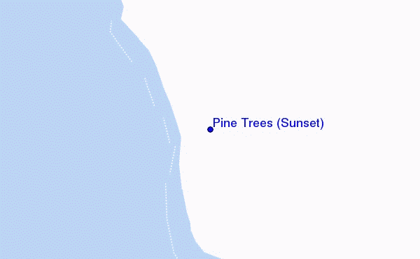 mapa de ubicación de Pine Trees (Sunset)