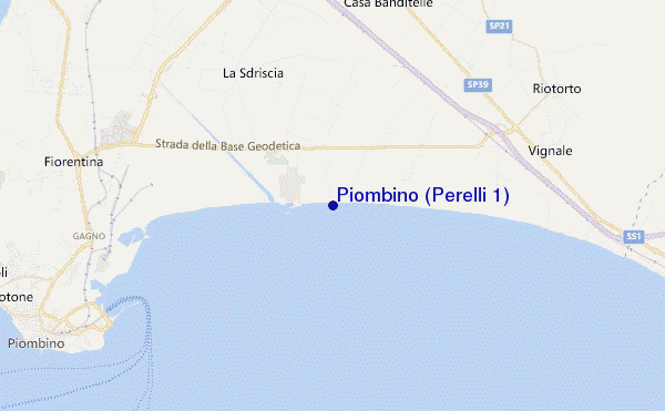 mapa de ubicación de Piombino (Perelli 1)