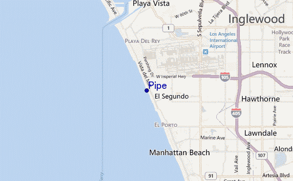 mapa de ubicación de Pipe