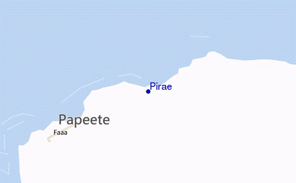 mapa de ubicación de Pirae