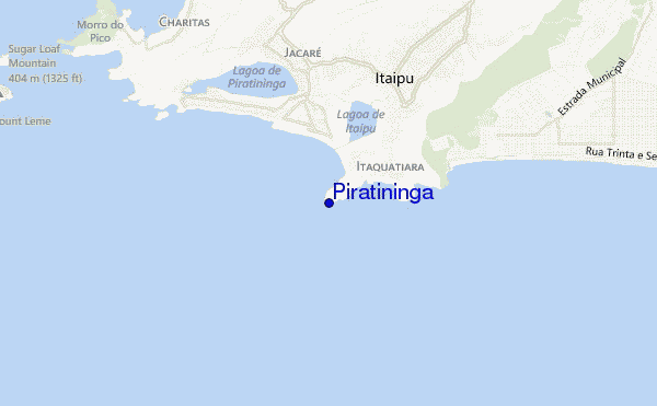 mapa de ubicación de Piratininga