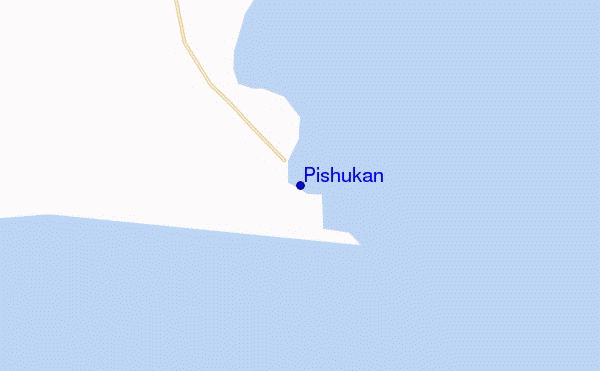 mapa de ubicación de Pishukan