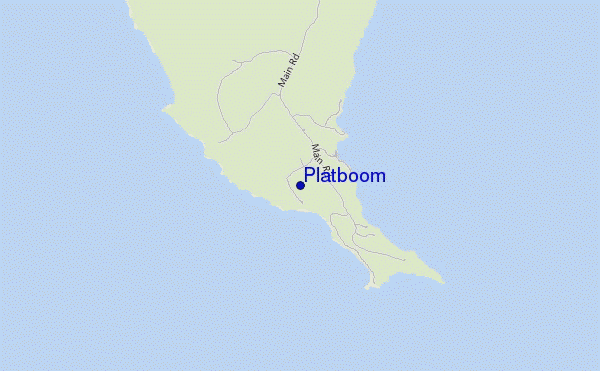 mapa de ubicación de Platboom