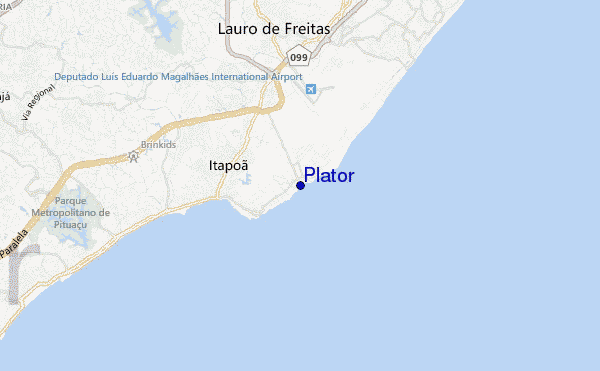 mapa de ubicación de Plator