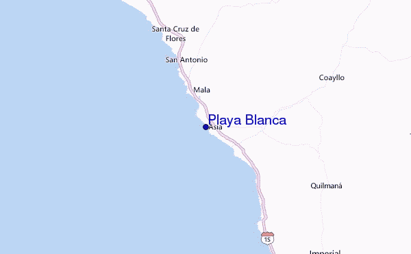Playa Blanca Location Map